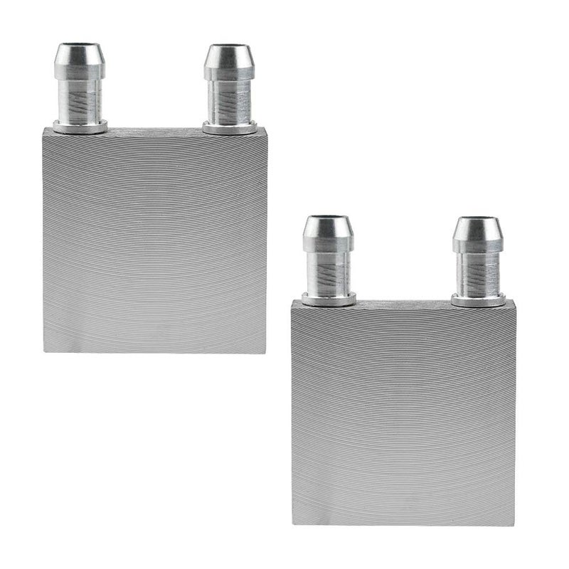 BXQINLENX Aluminum Alloy Water Cooling Block - 40x40x12mm Liquid Cold Plate for CPU/GPU, Semiconductor Cooling & Industrial Systems (2-Pack) - Image 1